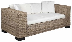 vidaXL 7 darabos kétszemélyes valódi rattan kanapé szett