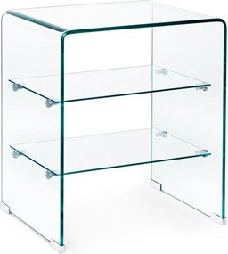 Üveg tárolóasztal 40x50 cm Iride – Bizzotto
