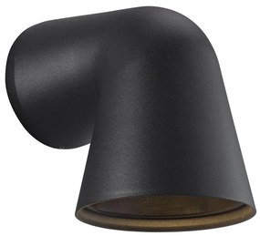 NORDLUX Front Single kültéri fali lámpa, fekete, GU10, max. 28W, 11.8cm átmérő, 46801003