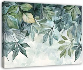 Våszonkép Zöld Levelek Lógó Hålószoba Nappali Konyha 60x40