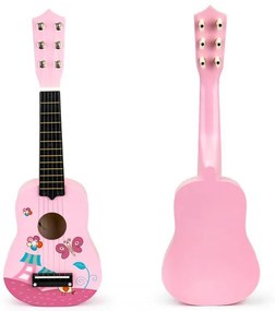 Fa gitár gyerekeknek Pink Butterfly