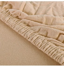 EMI capuccino 100% pamutjersey gumis lepedő