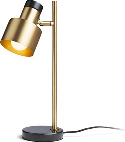 RENDL DIVINA asztali lámpa sárgaréz/dekoratív fekete márvány 230V LED E27 5W