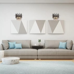 Fali kristály lámpa MADISON 2xE14/40W/230V króm