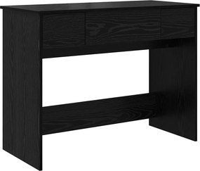 vidaXL Kozmetikai Asztal fiókkal Fekete tölgy 100 x 45 x 76 cm