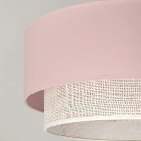 Brilagi - LED felületre szerelhető mennyezeti csillár BOHO BOBO 1xE27/60W/230V átm. 40 cm rózsaszín/krémszínű