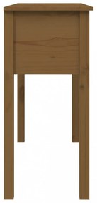 mézbarna tömör fenyőfa tálalóasztal 100 x 35 x 75 cm