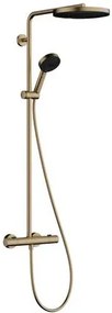 Zuhanyrendszer Hansgrohe Pulsify S Puro termosztatikus csapteleppel csiszolt bronz 24236140