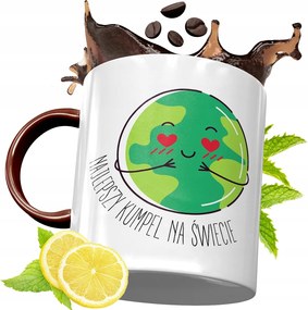 Bordó Bögre Barátnak Születésnapra Ajándék fényképes nyomattal