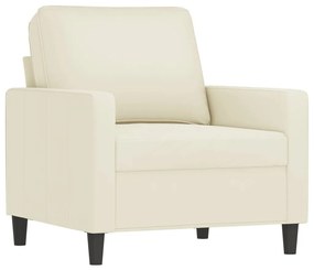 3 részes krémszínű bársony ülőgarnitúra párnákkal