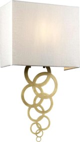 Elstead glamour modern fali lámpa rosa bézs sárgaréz elsrosa-medium-ab