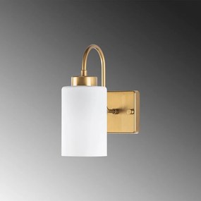 Fehér-aranyszínű fali lámpa ø 10 cm Duzsuz – Opviq lights