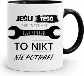 Fekete Bögre Apósnak Ha Az Após Nem Javítja Meg fényképes nyomattal