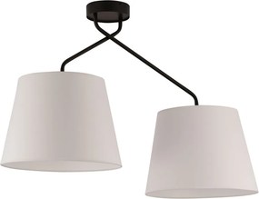 SIGMA LIGHTING 32117 LIZBONA Ernyős Mennyezeti Lámpa Fehér, Fekete E27 IP20