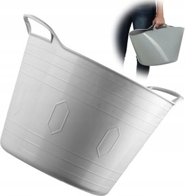 Kosár Flexibilis Szennyestartó Univerzális Medence Kerek 26L Szürke