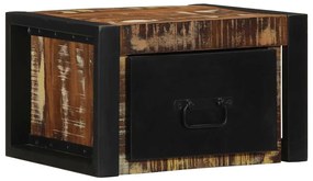 2 db tömör újrahasznosított fa éjjeliszekrények 40x35x25 cm
