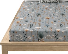 Mikroszálas lepedő BOTANIC FIELD szürke 180x200 cm