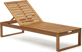 Natúr színű tömörfa kerti napozóágy Sulamita – Kave Home