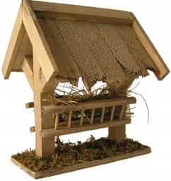 Karácsonyi Betlehem Dekoráció 11CM-ES Tetővel 6-7CM-ES Figurákhoz