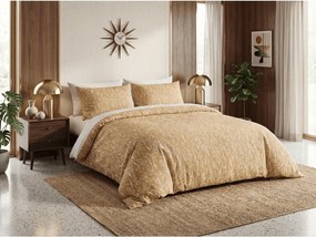 Mikroszálas flanel ágyneműhuzat KOSTAR sárga Ágyneműhuzat mérete: 2 db 70 x 90 cm | 200 x 220 cm