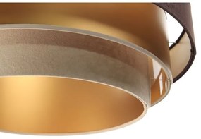 TRINITI függeszték 1xE27/60W/230V barna/arany/beige