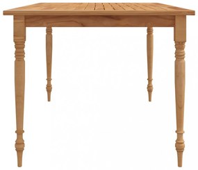 tömör tíkfa Batavia asztal 150 x 90 x 75 cm