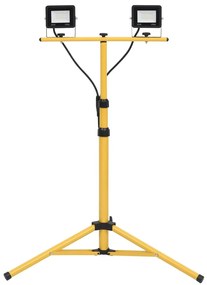 hideg fehér fényű háromlábú LED-es reflektor 2 x 20 W