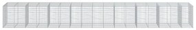 horganyzott vas gabion kosár fedéllel 850 x 100 x 100 cm