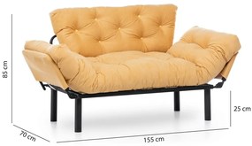 Nitta Mustard kihúzható kanapé