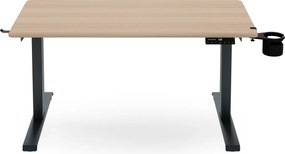 Elektromos íróasztal magasságállítással ergonomikus antracit/sonoma tölgy,1200x600 mm: ARIA