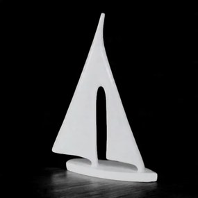 Asztali dísz, 21 cm, gyanta, fehér