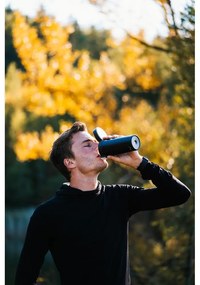 Fuori fekete thermo utazóbögre, 400 ml - Vialli Design