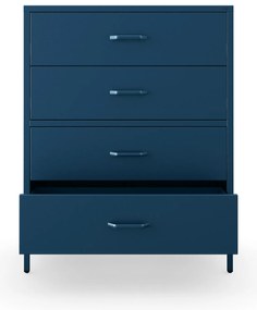 Komód CARLA , 800 x 1015 x 400 mm, Modern: sötétkék