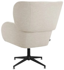 Fehér bársony füles fotel Vanessa – Støraa