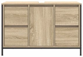 sonoma tölgy mosdószekrény fiókokkal 90x34,5x60 cm