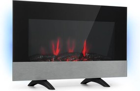 Klarstein Basel Baseline elektromos kandalló 2000 W, 2 fűtési fokozat, 7 szín, üveg