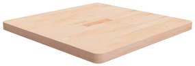 kezeletlen tömör tölgyfa négyzet asztallap 70x70x4 cm