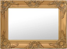 vidaXL aranyszínű barokk stílusú fali tükör 60 x 40 cm