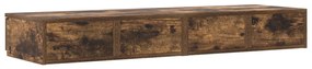 Ágyfiókok Füstölt Tölgy 120x36,5x16,5 cm Műanyag