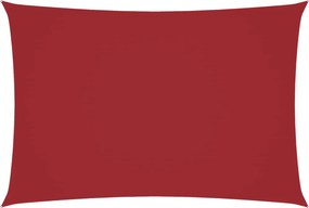 vidaXL piros téglalap alakú oxford-szövet napvitorla 2,5 x 4,5 m