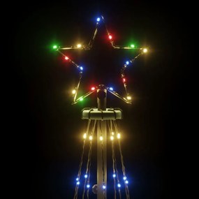 kúp alakú karácsonyfa 310 színes LED-del 100 x 300 cm