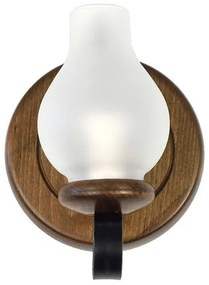 Brilagi - Fali lámpa ROATA APLICA 1xE14/40W/230V bükkfa/dió