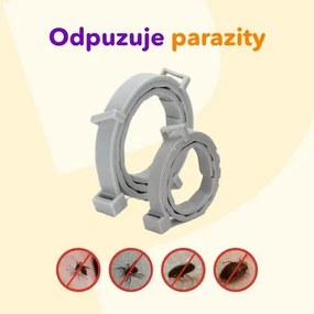 Parazita elleni nyakörv macskáknak és kutyáknak 62 cm - mix szín