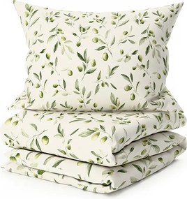 Pamut ágyneműhuzat OLIVE POLY zöld Ágyneműhuzat mérete: 70 x 90 cm | 140 x 200 cm