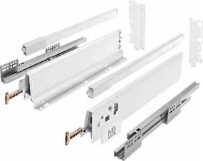 Fiók Modern Box Gtv Magas L500 H210 Fehér 40KG Teljes Kihúzható Csendes Ház