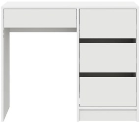 Fehér Íróasztal Fehér MDF Közepes Tárolás Fehér Íróasztal