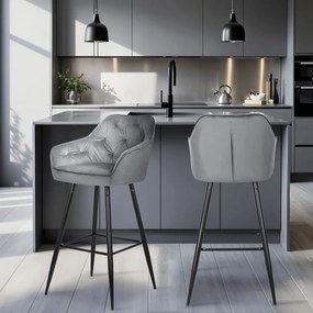 Hoker SALEM Szare Welurowe