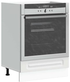 vidaXL Kalmar fehér szerelt fa sütőszekrény