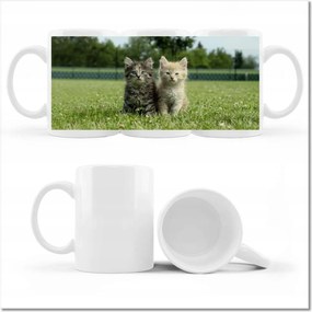 Nyomott mintás bögre Cica Cicák Macskák