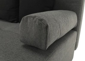 Sarokülőgarnitúra, szürke/fekete, balos, MEXX